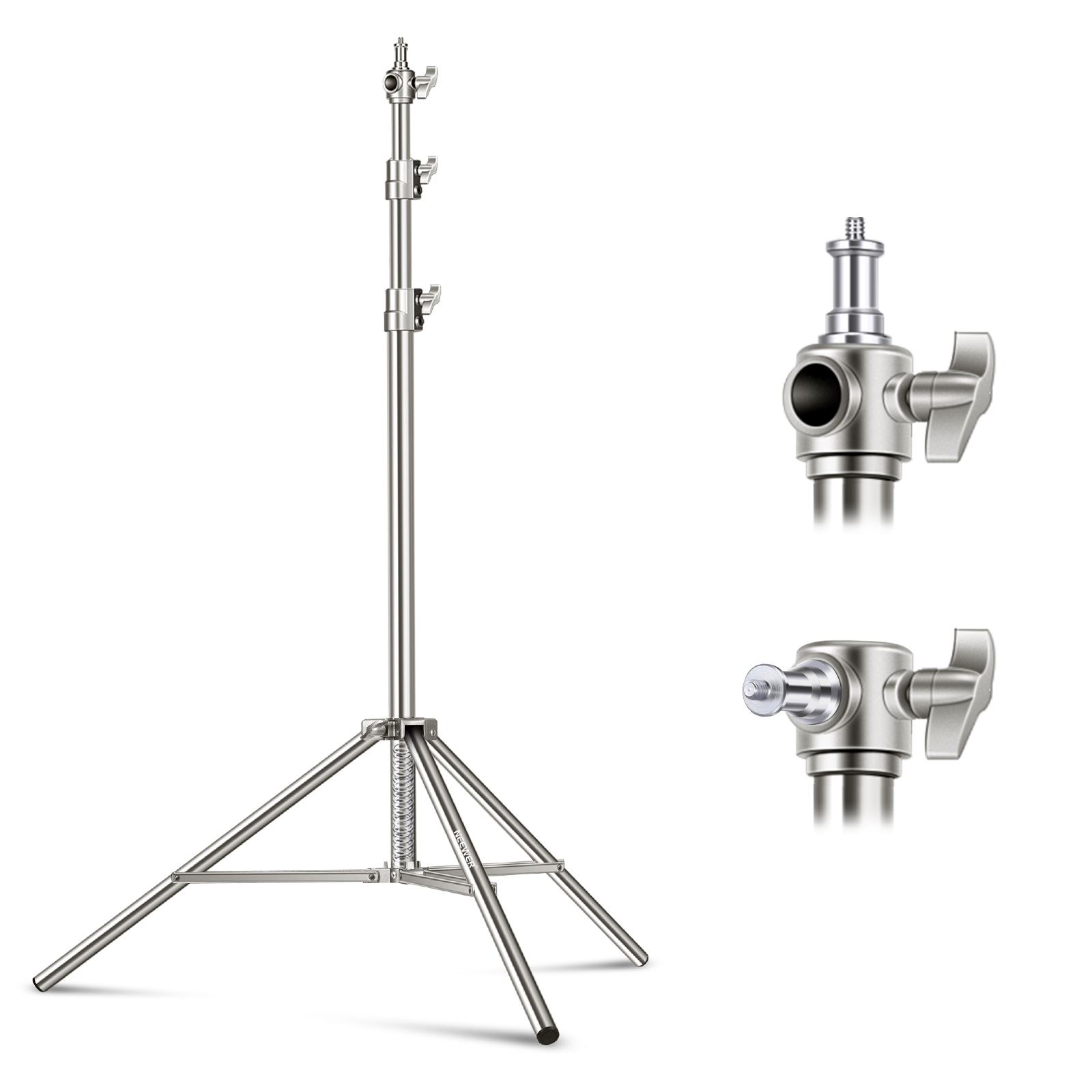 Neewer Light Stand 118"/300CM with 1/4 inch to 3/8 inch Universal