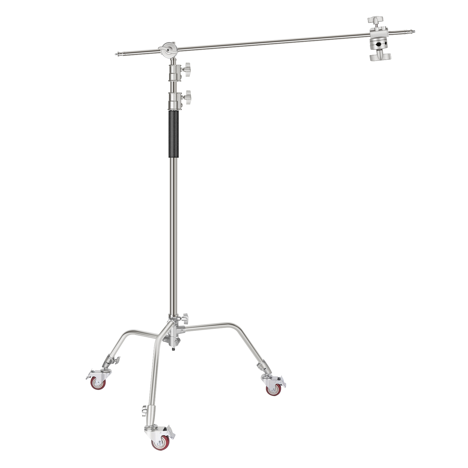 Neewer Metal C Stand Light Stand with Wheels, Adjustable