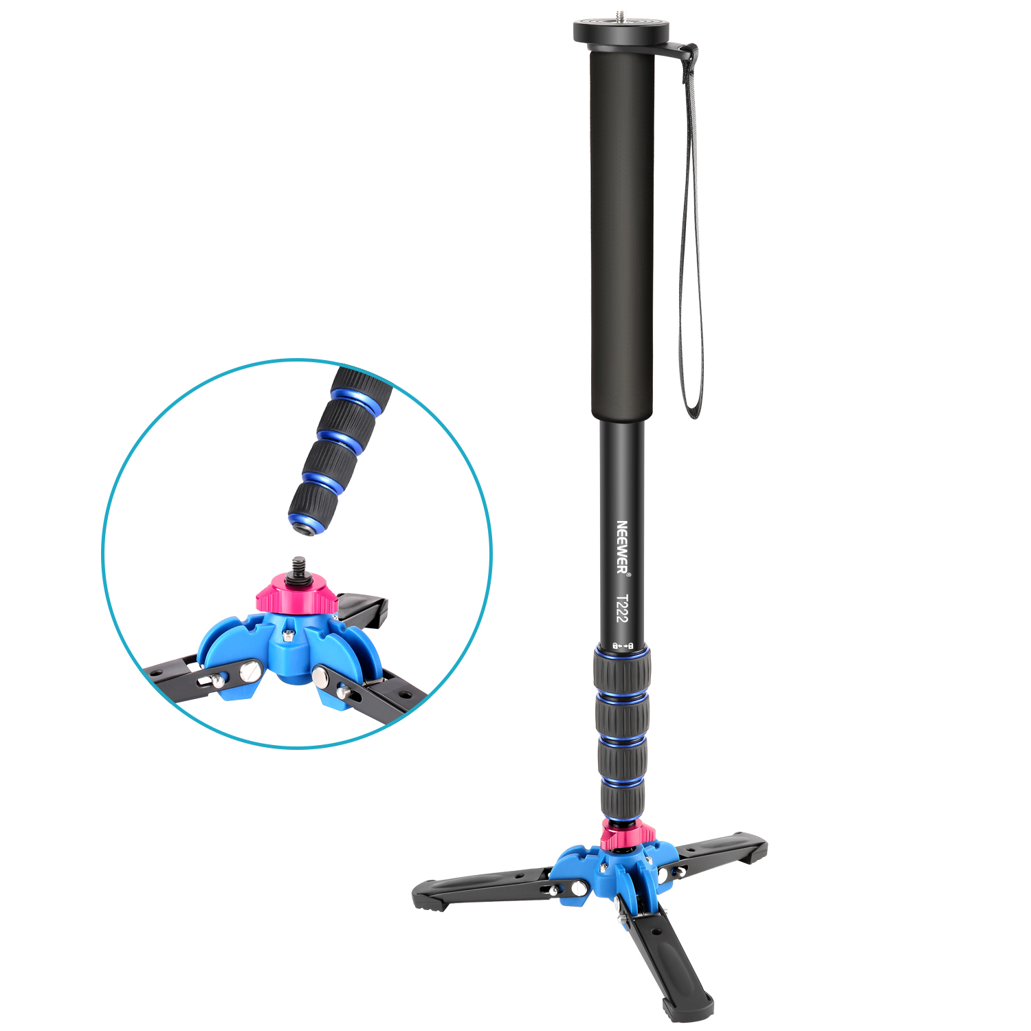 NEEWER 1222 Tripod Monopod Base חצובת מונופוד - פרטים נוספים