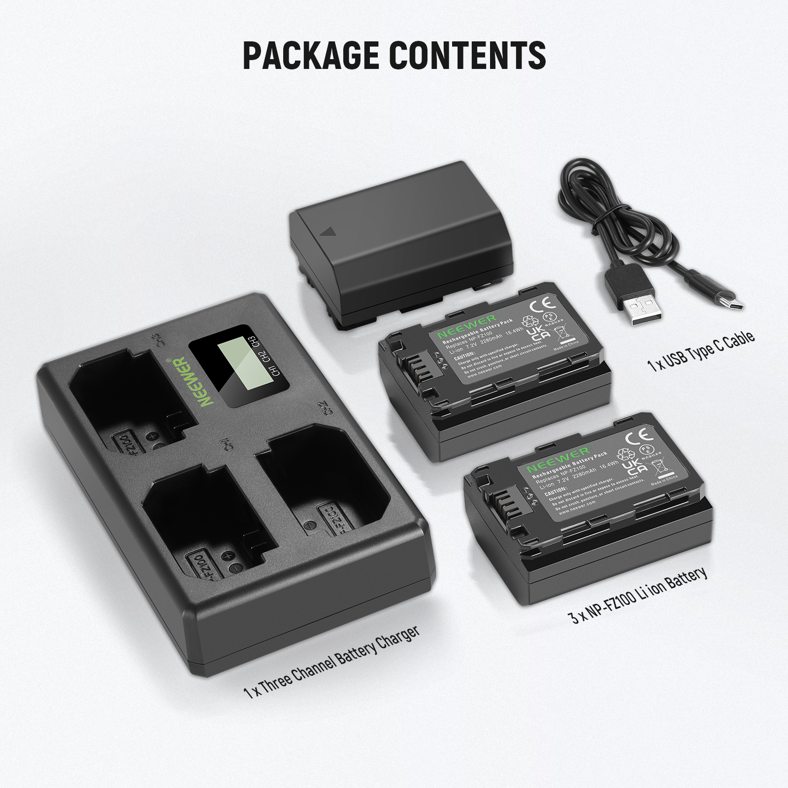 NEEWER Dual Charger for Sony NP-FZ100 - NEEWER – NEEWER.EU