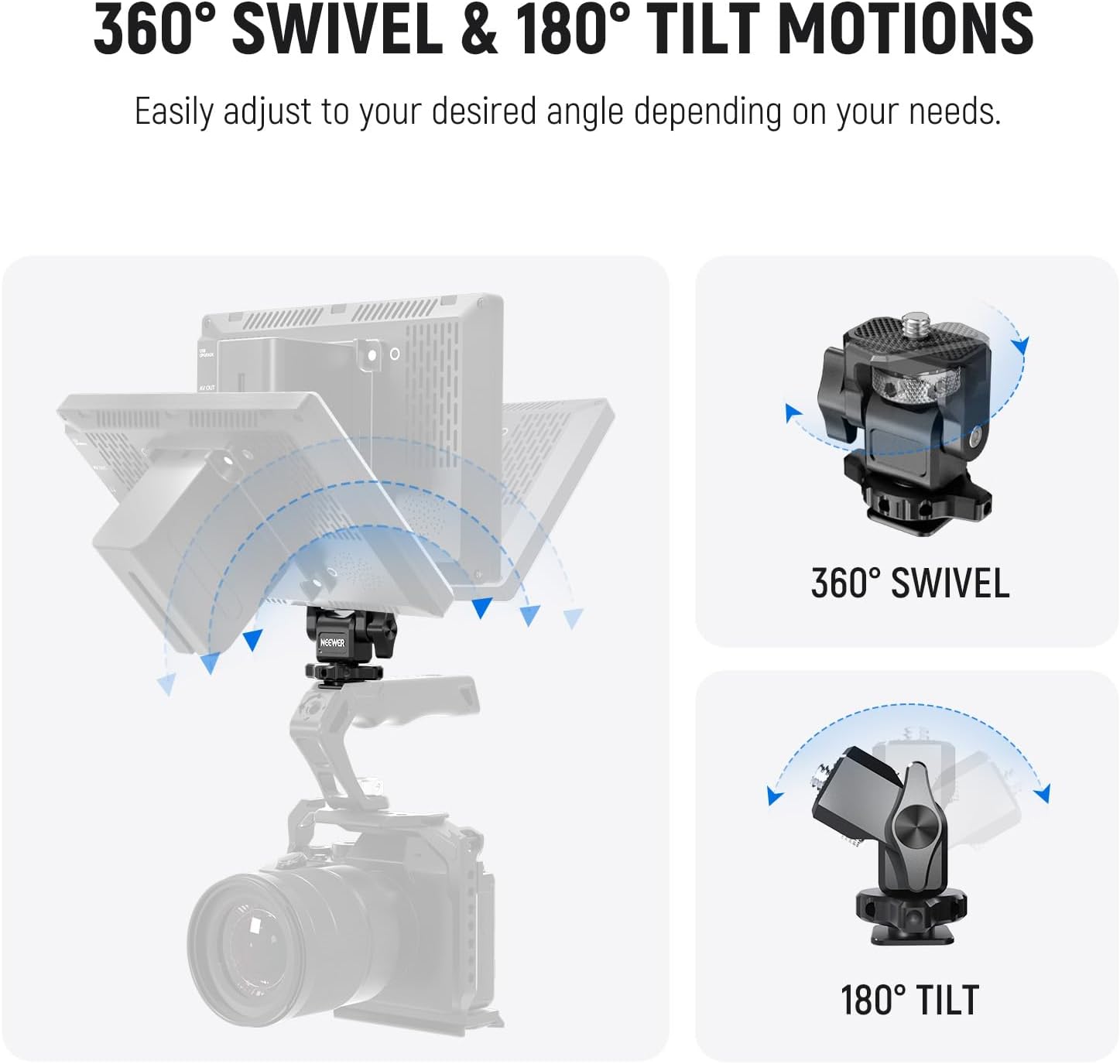 Neewer koude schoen windkap voor ZV serie vlog camera's, microfoon