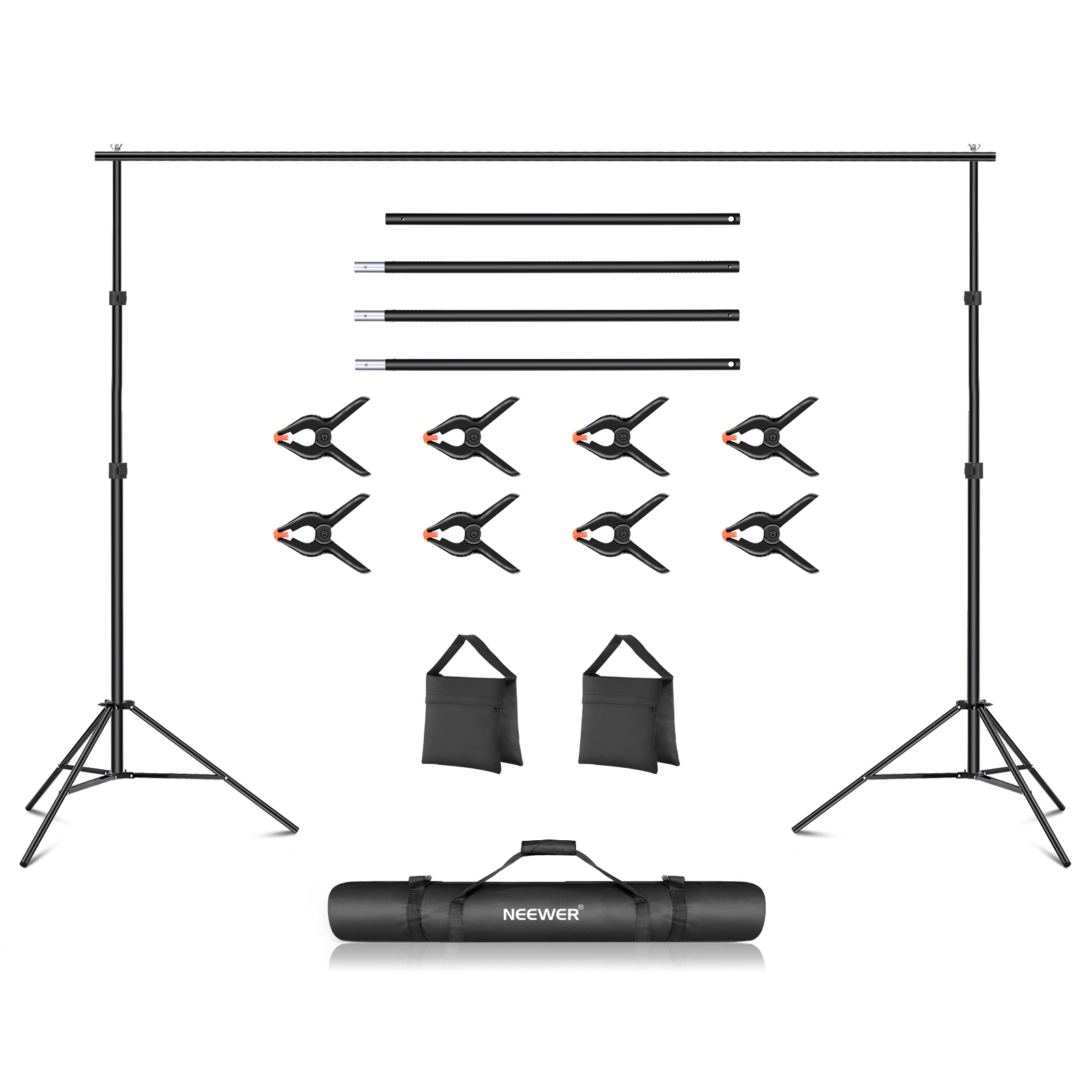 NEEWER 2x3m Backdrop Stand Kit ערכת חצובות לרקע - תמונת מוצר