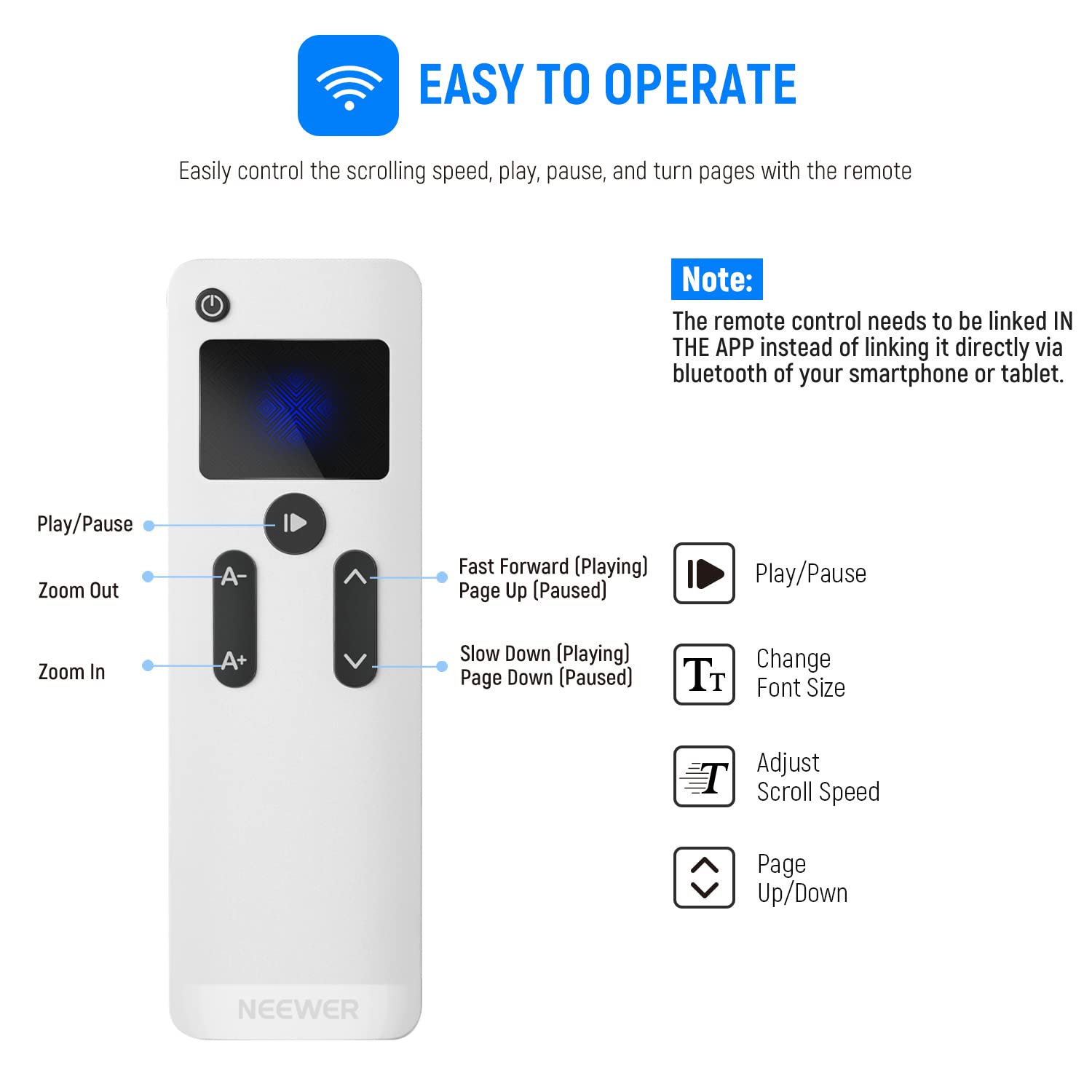NEEWER X12 Teleprompter with Remote App טלפרומפטר טאבלט - מבנה ושימוש