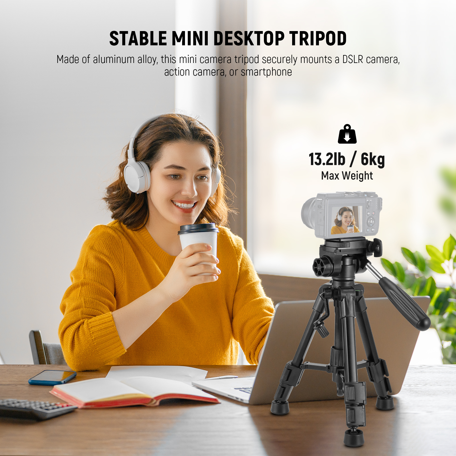 חצובה קטנה למצלמה NEEWER Mini Camera Tripod - מבנה ושימוש