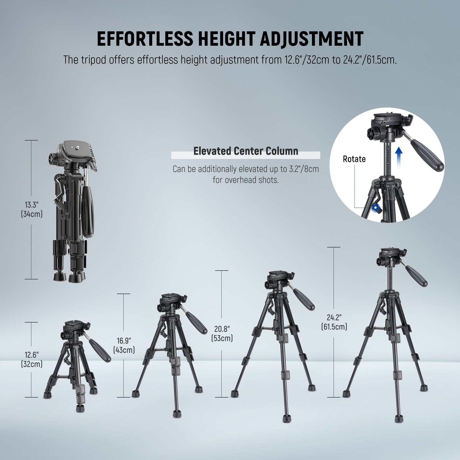 חצובה קטנה למצלמה NEEWER Mini Camera Tripod - פרטים נוספים
