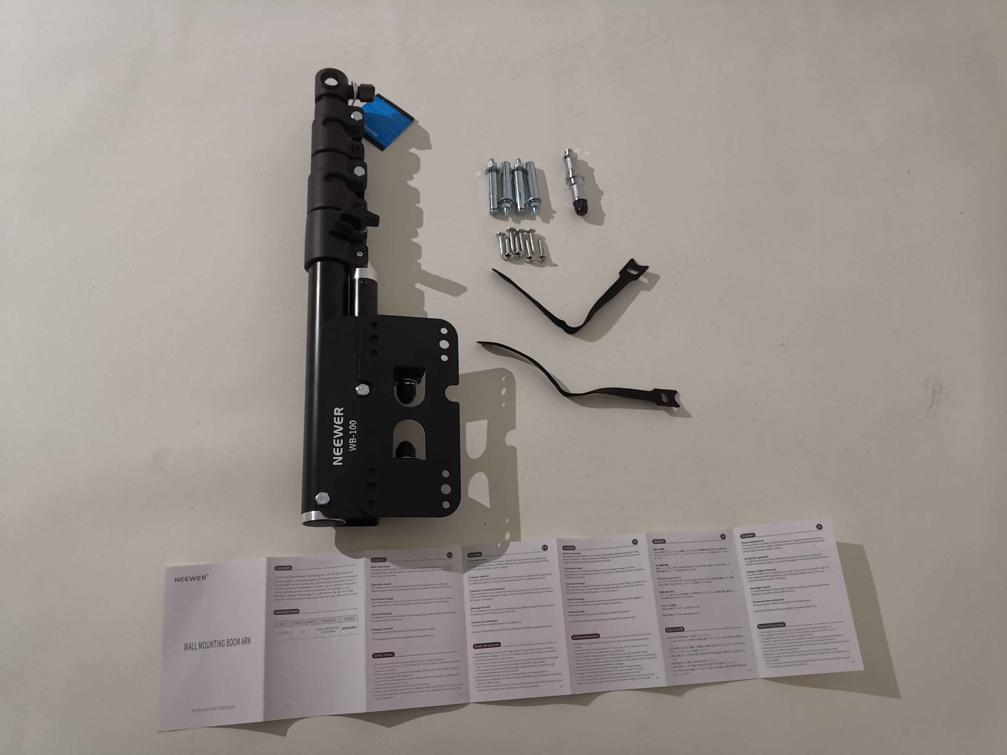 זרוע קיר לתאורה 100 ס"מ NEEWER WB100 Wall Boom Arm - תמונת מוצר