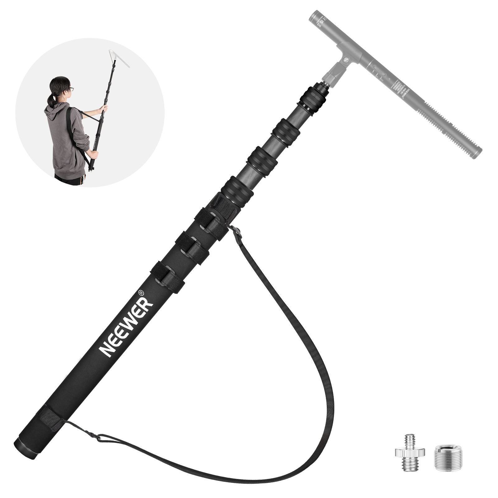 NEEWER 300cm Carbon Boom Pole מוט בום למיקרופון - תמונת מוצר