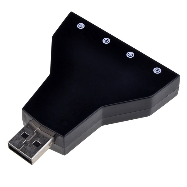 External 7 1 Channel USB Sound Card Audio for Laptop PC Computer Adapter Device