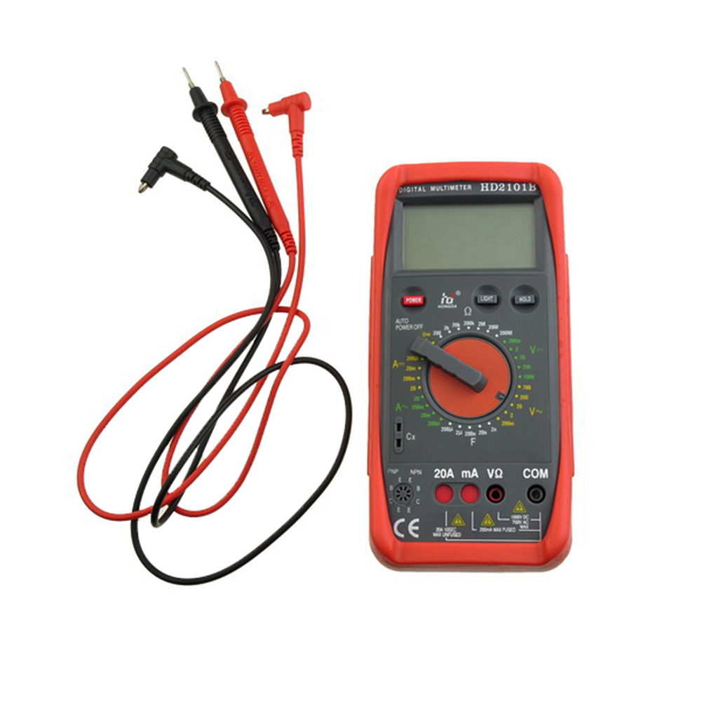 New HD2101B Digital Tachomete Meter Tach Dwell Tester Multimeter Meter