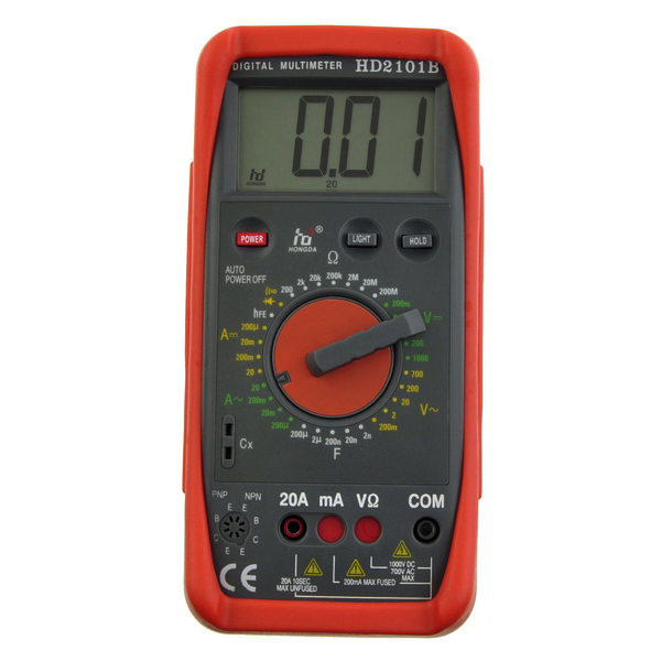 New HD2101B Digital Tachomete Meter Tach Dwell Tester Multimeter Meter