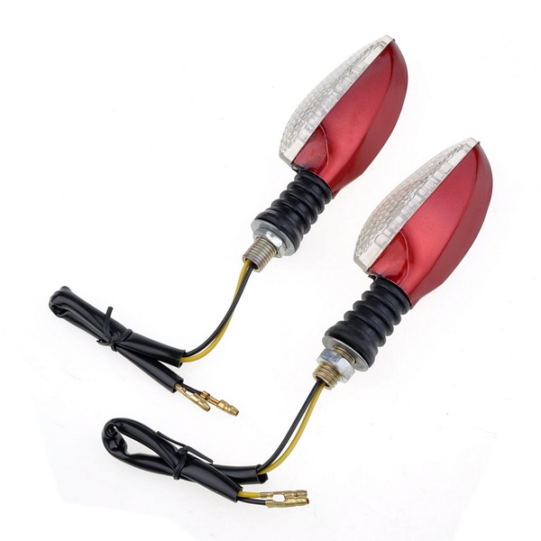 2X Motorcycle Scooter Turn Signals LED Turn Signal Indicators Lights Light