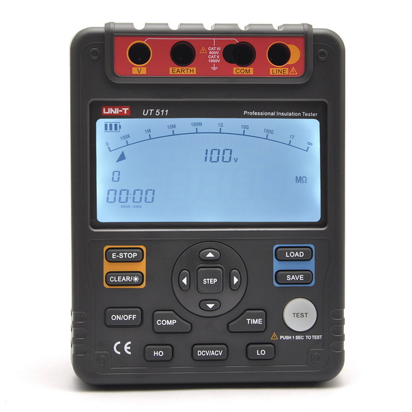 UNI-T UT511 Megger Multi-function Insulation Resistance Ohm Tester ...