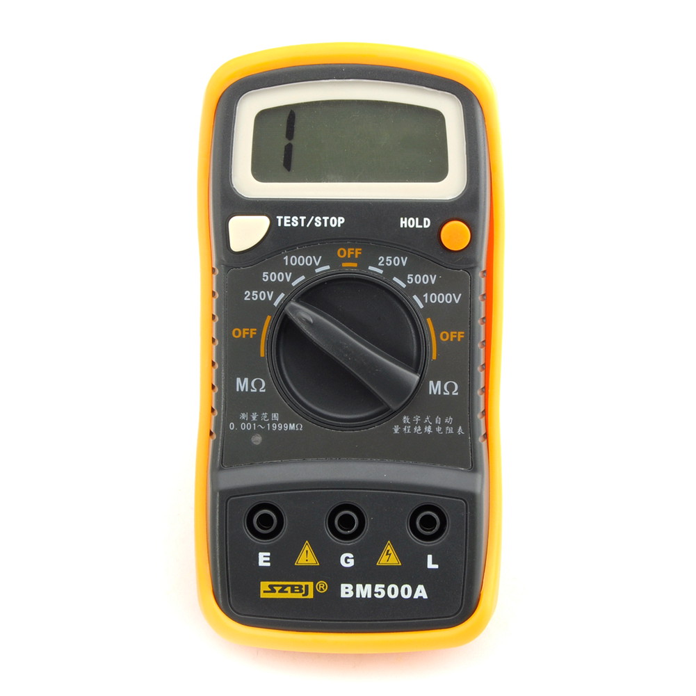 BM500A 1000V 1999M Digital Insulation Resistance Tester Meter Megger ...