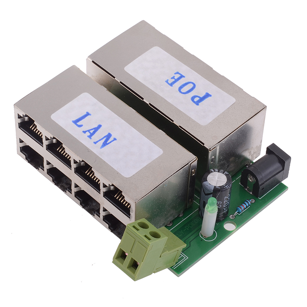 8 Port POE Power Over Ethernet Injector for IP Camera Access Point ...