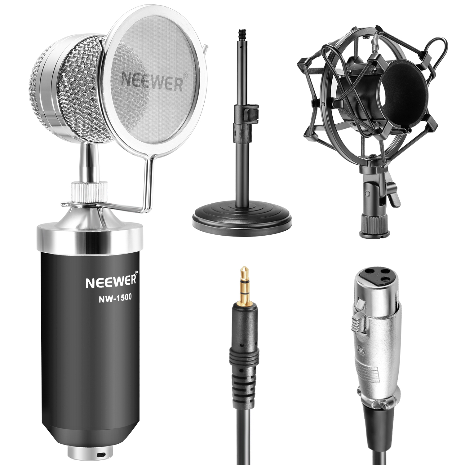 Neewer NW 1500 Desktop Broadcast Recording Condenser Microphone With