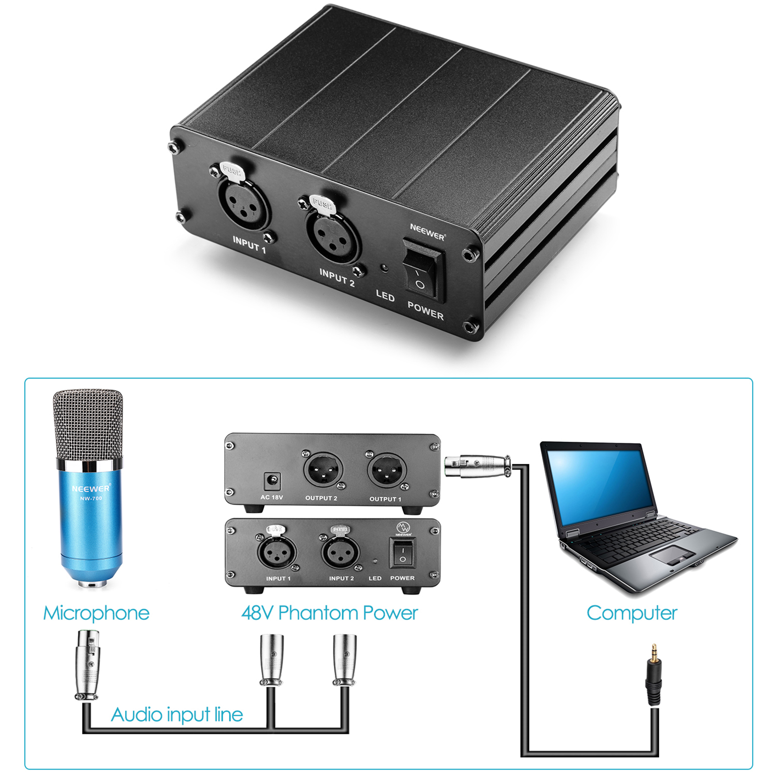 Фантомное питание. Phantom Power 48v. Фантомное питание микрофона XLR. Фантомное питание Neewer. Фантомное питание 48v.