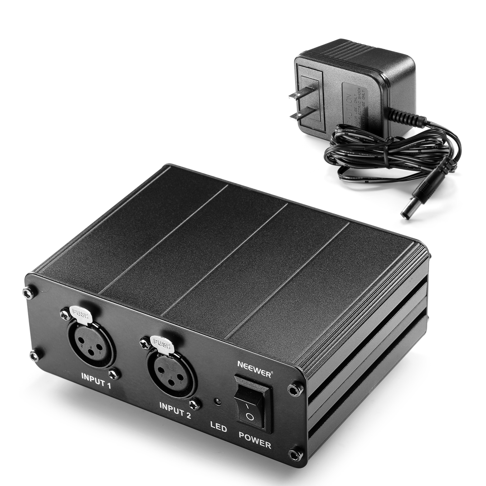 Neewer 48V Phantom Power Supply with Power Adapter for Condenser