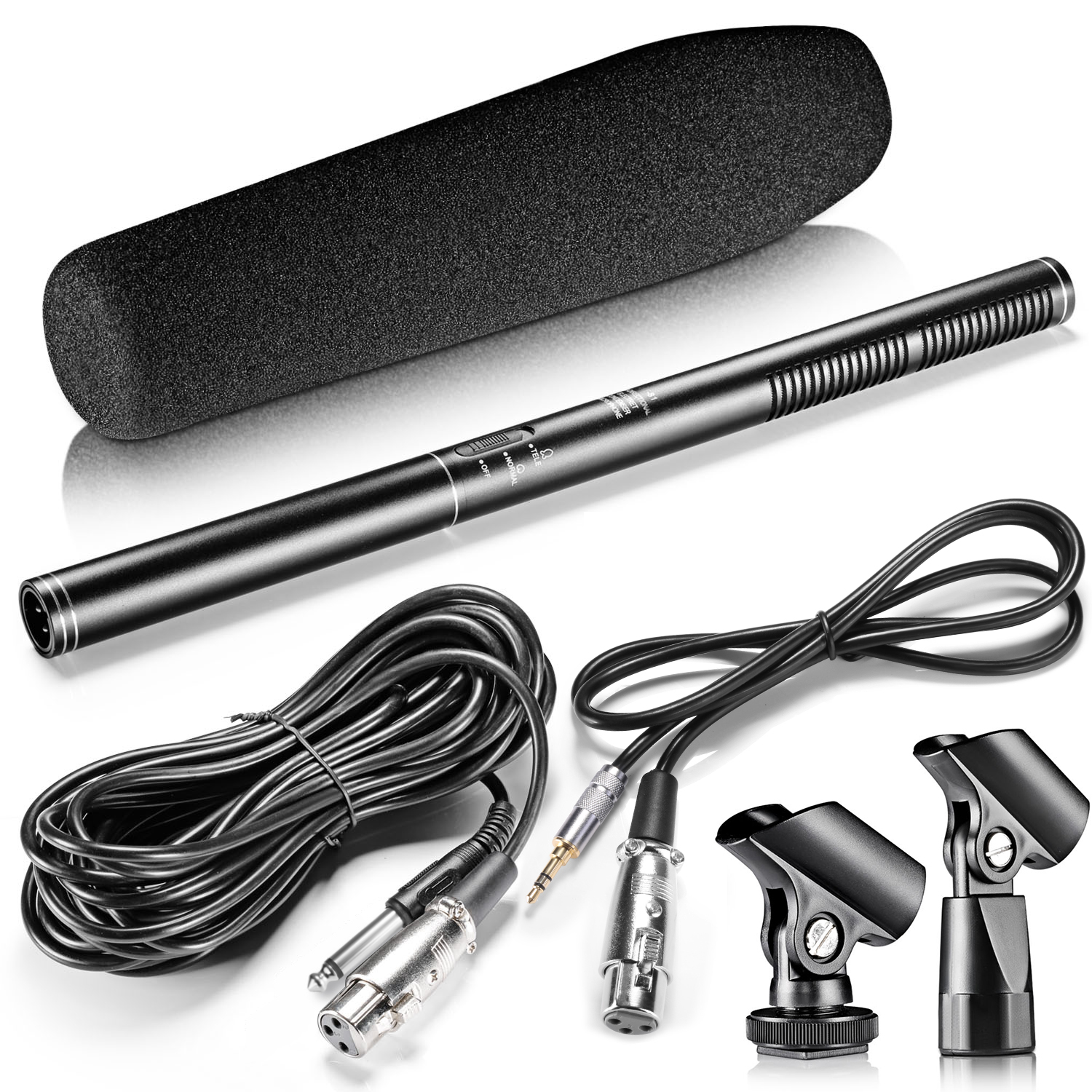 Neewer External Mono Condenser Microphone Kit for Canon Nikon DSLRs