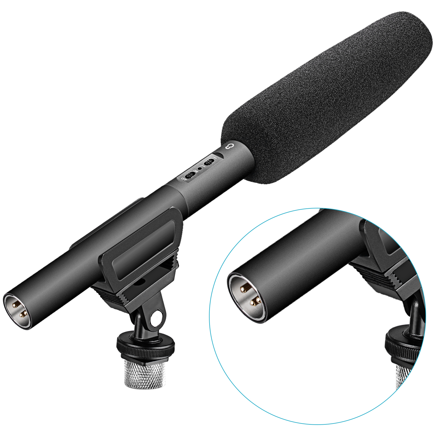 Neewer Mono Condenser Shotgun Microphone Interview Mic (NW-4600 ...