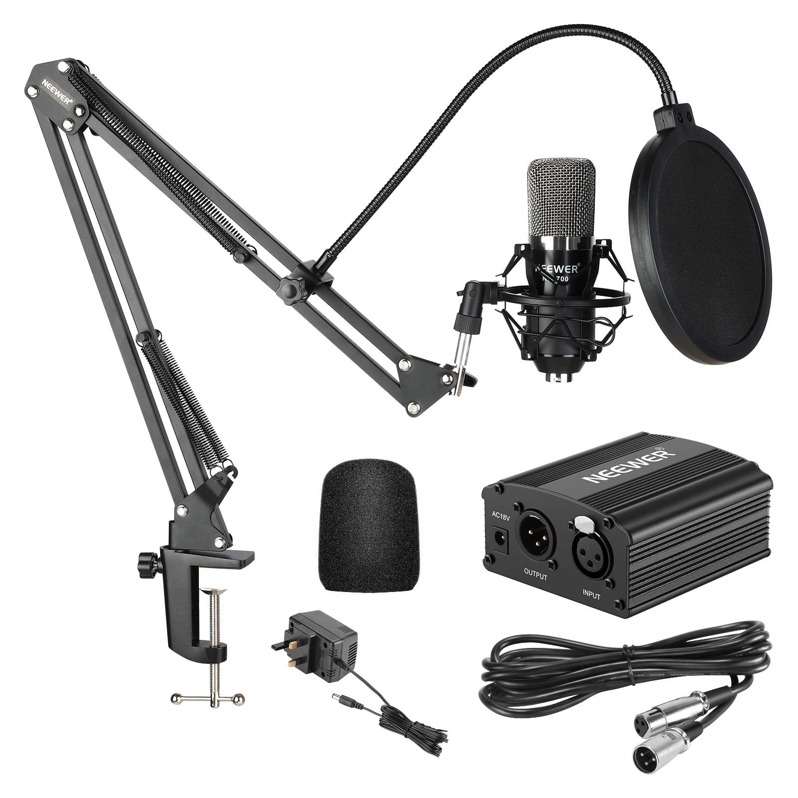 Neewer NW Condenser Microphone Kit For Studio Home Recording EBay
