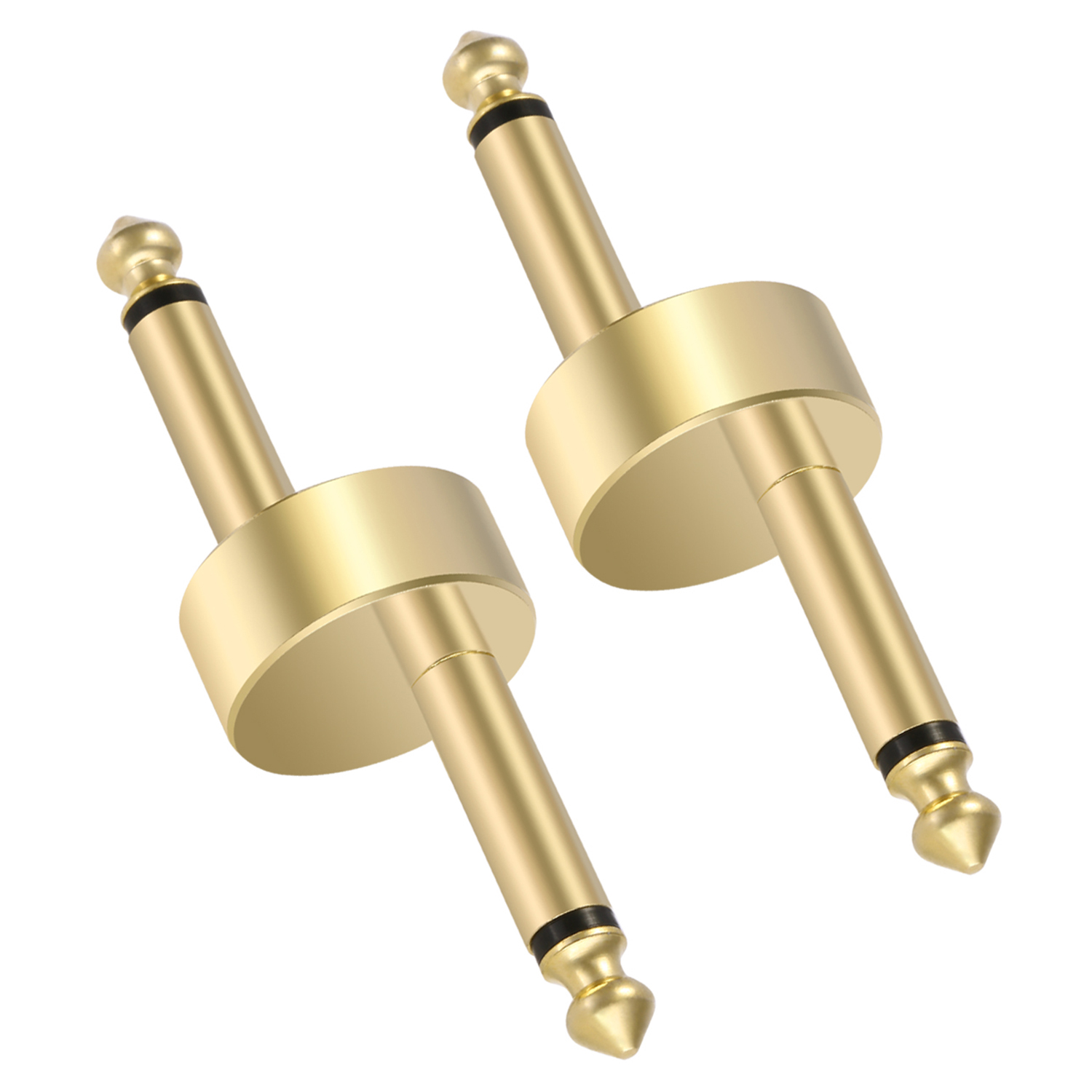 Neewer 2pcs Guitar Effect Pedal Coupler Connectors 1/4inch Offset Jack