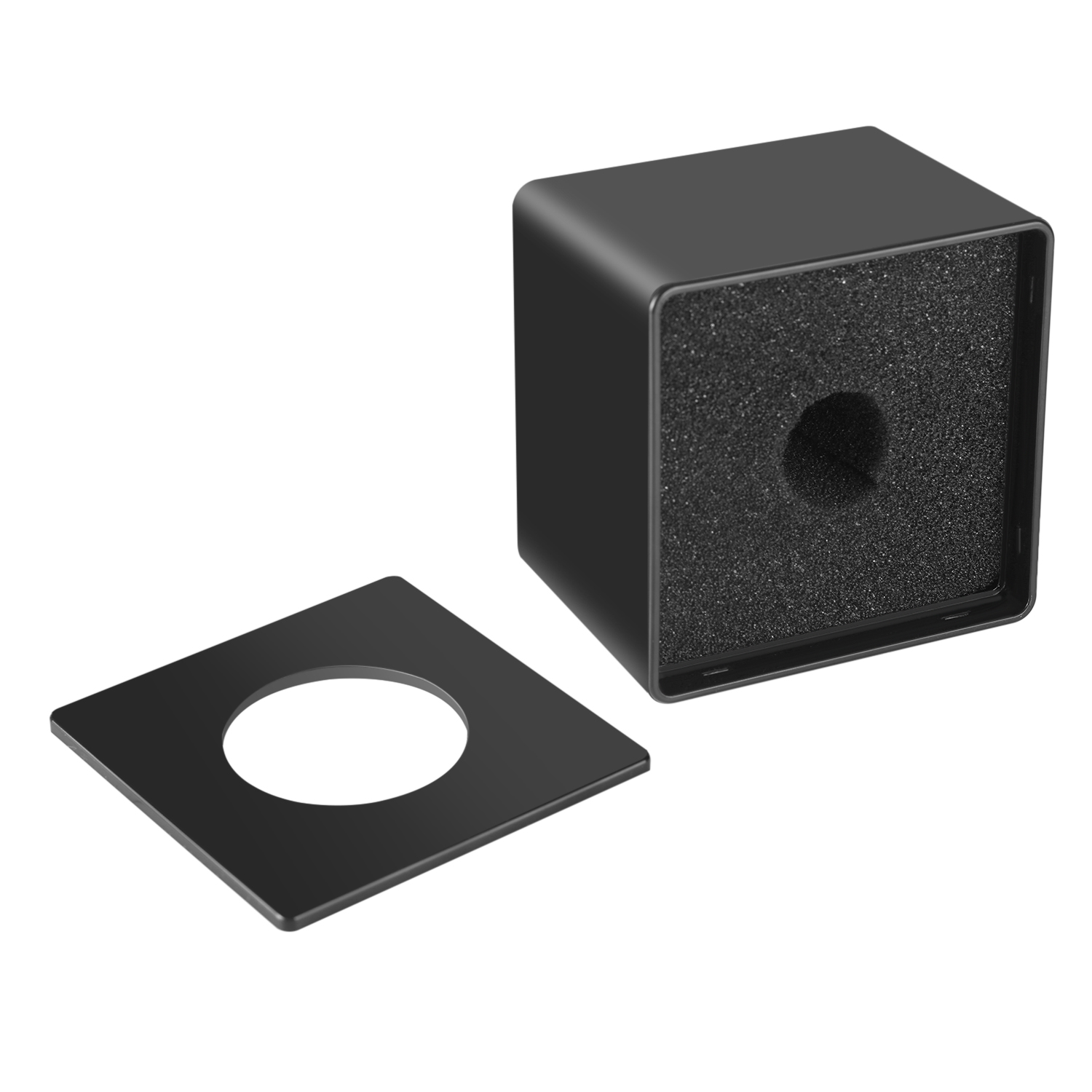 Neewer Square Cube Shaped Interview Mic Microphone Flag Station Logo eBay