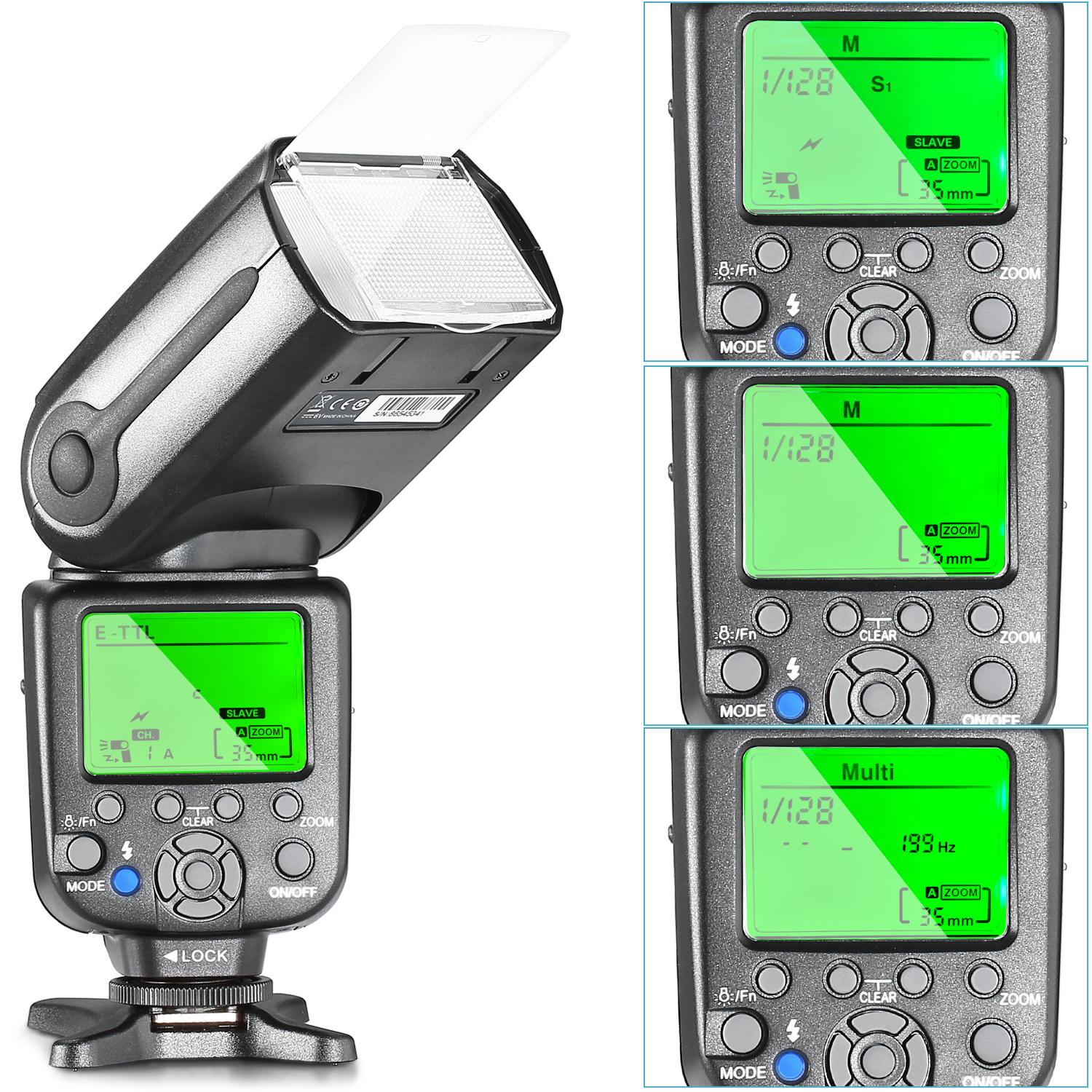 Neewer NW565EX E-tiempo para vivir Flash Speedlite Kit con Disparador