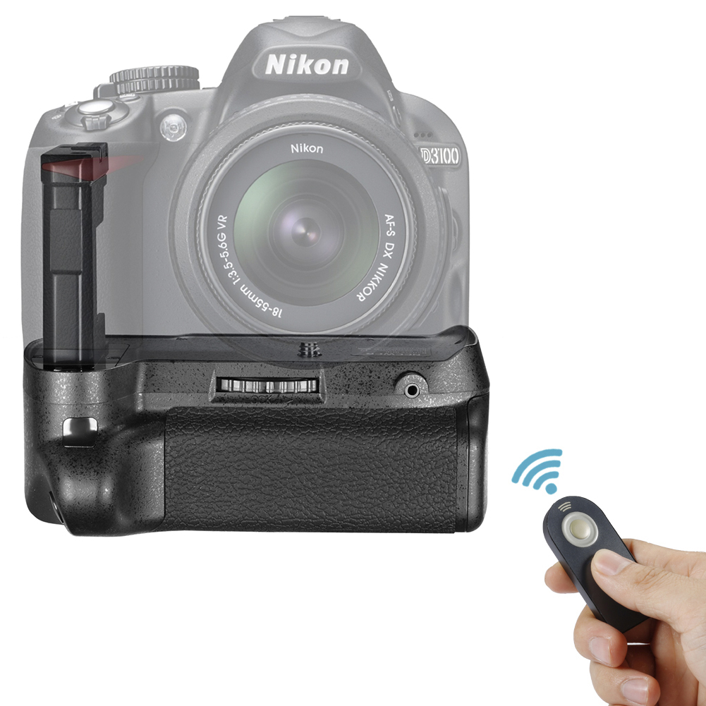 Neewer Remote Control Vertical Battery Grip Work with EN-EL14 Battery for SLR Digital Camera