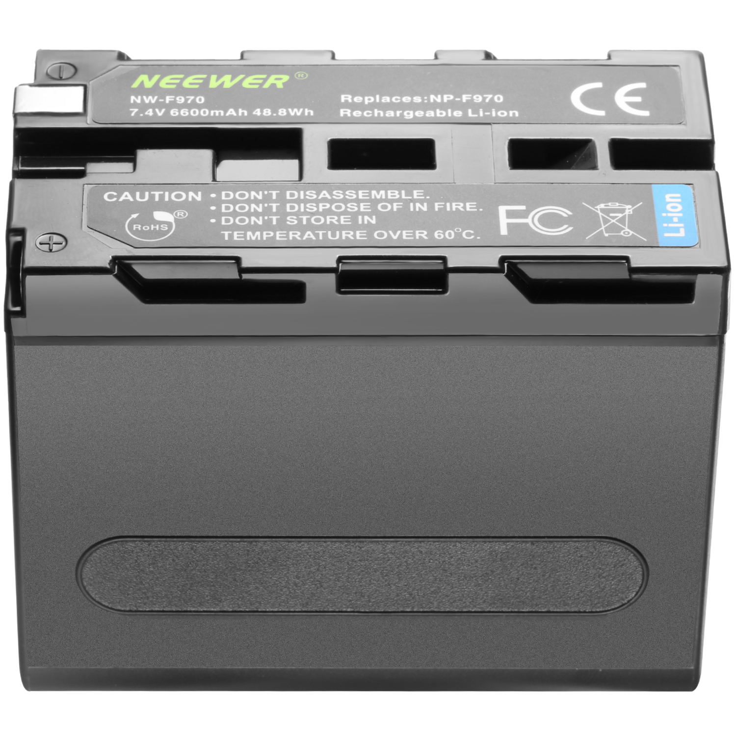 Cargador para Neewer CN-160 LED Luz de Video Refuelergy baterías x2