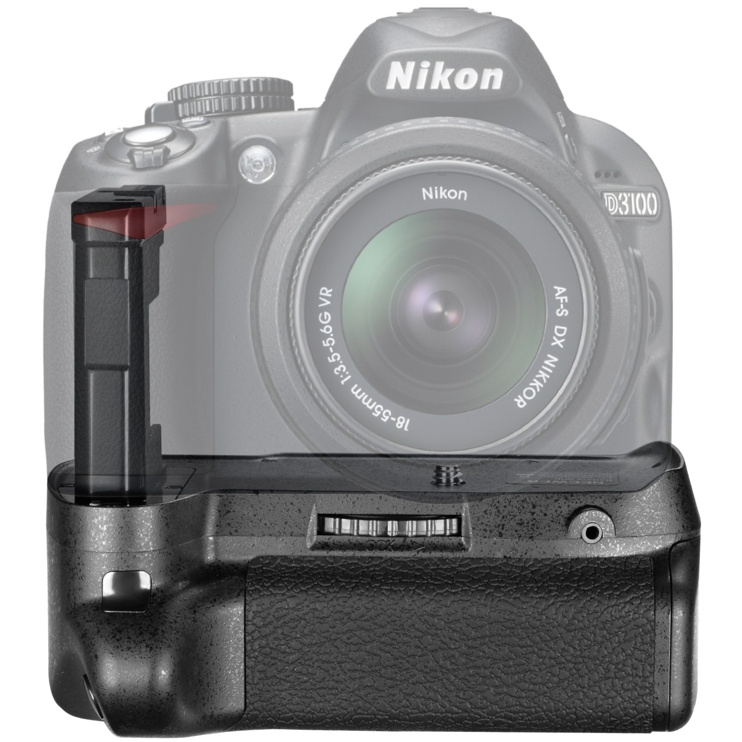 Neewer Pro Vertical Battery Grip Holder and 2 Pieces 1050mAh EN-EL14  Replacement Li-ion Battery with USB Input Dual Charger for Nikon D3100  D3200 D3300 ...