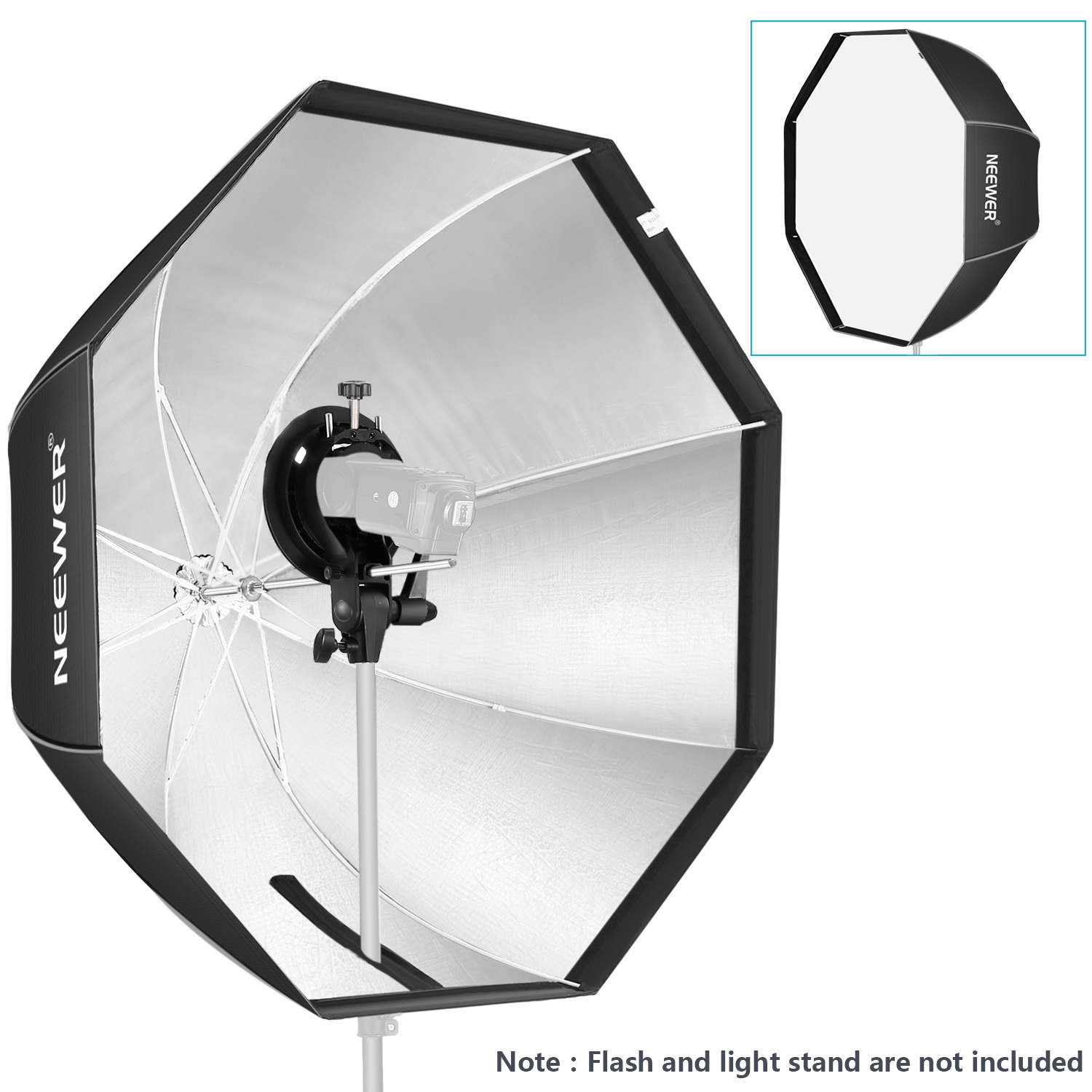 Godox S-Type Bracket Bowens Holder with 80x80cm //32x32 inches Softbox and Honeycomb Grid /& Bag Kit for Camera Flash