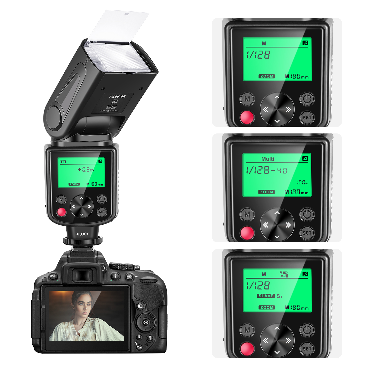 Neewer 750II TTL Speedlite Flash Kit for Nikon with IR Wireless Remote